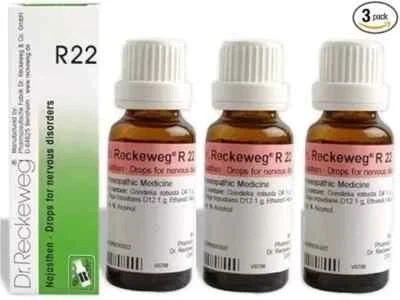3xDr Reckeweg R22 Drops 22ml 🌱 Homeopathy for Nervous Distress & Chest Impulses - Image 1 of 4