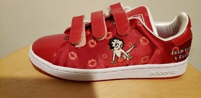 RARE BETTY BOOP SNEAKERS Adidas 2005 women girl shoes Adicolor Stan Smith new - Image 1 of 4