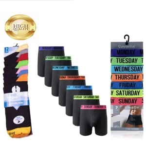 Men's 7 Days Of The Week Underwear Soft Ribbed Cotton Trunks & Socks Gift Set - Picture 1 of 1