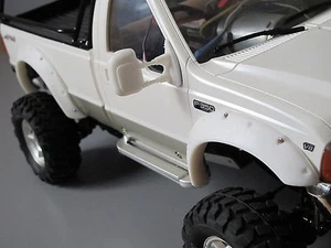 F&R Rubber Fender Flares Guard Set Tamiya Toy RC 1/10 Ford F-350 High Lift - Picture 1 of 17
