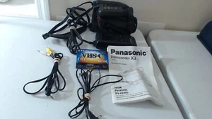 Panasonic Palmcorder IQ PV-IQ205D VHS-C Camcorder Charger Cords Manual Cassette  - Picture 1 of 4