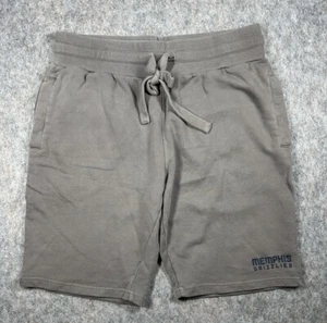 Memphis Grizzlies Shorts Gray Mens Large Terry Shorts NBA Logo - Picture 1 of 9