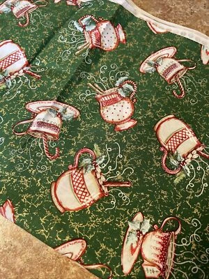 tea Cups Christmas Coffee CP24689 Kate McRostie Springs Creative Products 2 Yard - Image 1 of 4