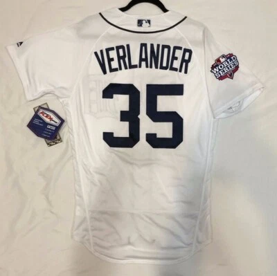 AUTHENTIC MAJESTIC 44 LARGE, DETROIT TIGERS JUSTIN VERLANDER FLEX BASE Jersey - Image 1 of 4