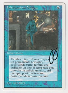 Signed Italian Magical Hack Proof LP 4th Edition Artist Julie Baroh MTG Magic AP - Picture 1 of 2