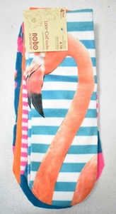 No Boundaries Socks Low-Cut Flamingo  Women's New - Picture 1 of 5