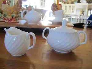 Royal Adderley White "Fife" Sugr Bowl and Creamer. Never Used. - Picture 1 of 4
