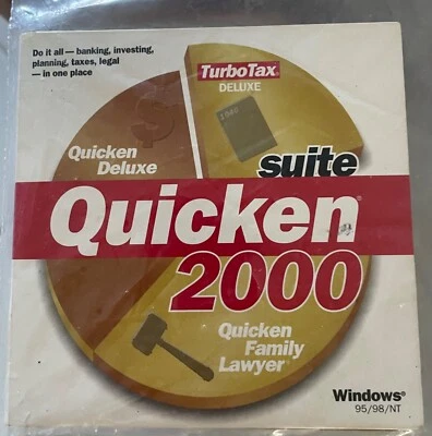 QUICKEN DELUXE 2000 Suite for Windows (Quicken, TurboTax and Lawyer) - Image 1 of 4