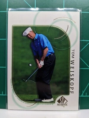 Tom Weiskope 2001 SP Authentic # 11 PGA Tour Golf Upper Deck Vintage Card - Image 1 of 3