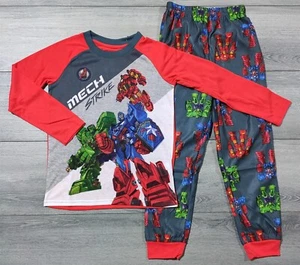 Marvel Avengers Pajamas Boys Small 6-7 Mech Strike Hulk Iron Man Captain America - Picture 1 of 5