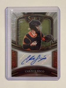 CHANCE SISCO 2021 Panini Select Signatures 214/299 Rookie Autograph Baltimore RC - Picture 1 of 2