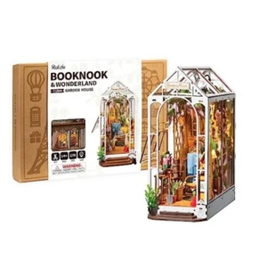 ROBOTIME Rolife DIY 3D Miniature Dollhouse Kit Book Nook Gift Garden House TGB06 - Picture 1 of 7
