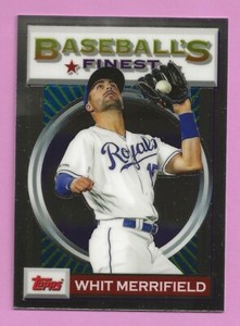 2020 Topps Baseball Finest Flashback Whit Merrifield #9 Kansas City Royals