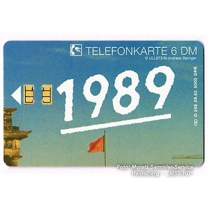 Puerta de Brandeburgo 1989 - Tarjeta telefónica individual n.º O-249 de rompecabezas, campo 3 - Imagen 1 de 2