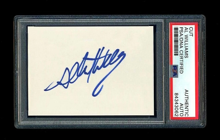 ALBERT AL WILLIAMS SIGNED MINT CUT PSA/DNA AUTOGRAPHED MINNESOTA TWINS RARE - Image 1 of 1