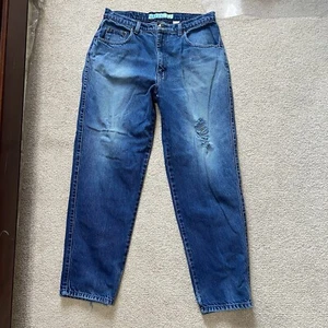 Code Bleu Distressed Faded Straight Leg Jeans - Picture 1 of 7