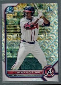 Bowman Cromo Mahki Backstrom Mojo 2022 Rifrattore Braves SP - Foto 1 di 2