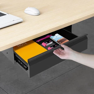 Under Desk Sliding Pull-out Drawer Drawer Storage Organizer For Home/office - Picture 1 of 17