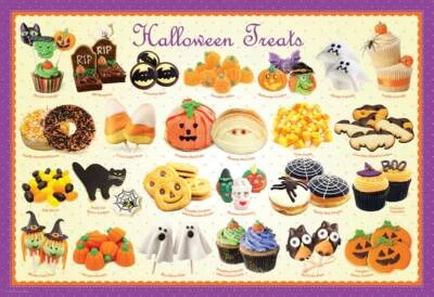 Eurographics Halloween Treats 100 Piece Jigsaw Puzzle - Image 1 of 3