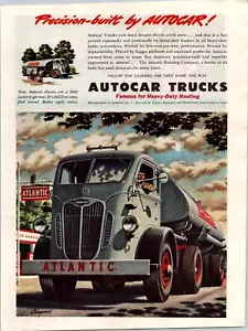 VINTAGE 1945 AUTOCAR TRUCKS ATLANTIC PRINT AD - Picture 1 of 1