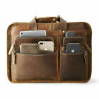 NEW Vintage Leather LARGE Men's Laptop Bag Handmade Briefcase Messenger Satchel