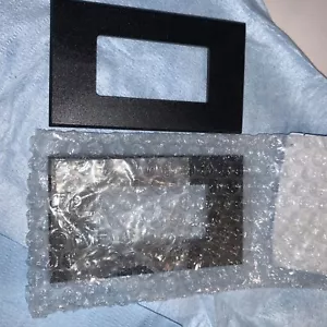 Lutron NT-R3-NFB-BL - Single Gang Architectural Wallplates Matte Black Lot Of 2 - Picture 1 of 5