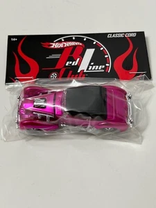 Hot Wheels RLC Redline Club Classic Cord in Pink - Picture 1 of 1
