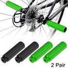 2 Pair Aluminum Alloy Foot Pegs For Bmx Mtb Bicycle Fit 3 8 Inch Black Green