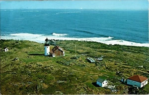 Vintage Postkarte Seguin Island Maine Me. Seguin Leuchtturm Luftbild - Bild 1 von 2