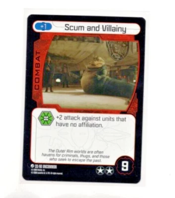 2008 WhizKids Star Wars Pocketmodel TCG Scum & Villainy #33 Scum and Villainy UN - Image 1 of 2