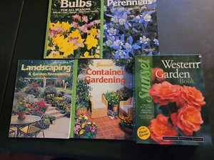LANDSCAPING CONTAINER GARDENING BULBS PERENNIALS Huge Garden Sunset Book Lot 5 - Picture 1 of 11