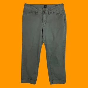 Jag Jeans 6 Calce Ajustado Verde Mujer Chino Capri Puño Utilitario Elemento Elastizado 28x23 - Imagen 1 de 12