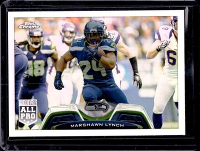 2013 Topps Chrome Marshawn Lynch Refractor #6 Seahawks - Image 1 of 2