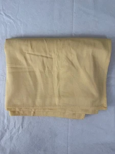 Yellow cotton Herringbone weave Tablecloth 67" x 100" Rectangular - Picture 1 of 2
