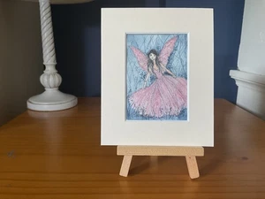 Aceos Original Painting By Toni little sweet fairy - Picture 1 of 1