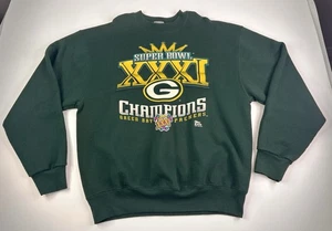 Sudadera De Colección Green Bay Packers Para Hombres XL Verde Super Bowl XXXI Campeones - Imagen 1 de 9