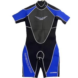 U.S. Divers Mercury Neoprenanzug Herren Größe M Shorty Blau Schwarz Titan Herren M - Bild 1 von 21