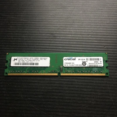 Micron Crucial 2GB PC2-5300U-555-12-E0 DDR2 667MHz 240-Pin Desktop DIMM Memory - Image 1 of 3