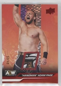 2024 Upper Deck AEW All Elite Wrestling Red Memorabilia/49 Hangman Adam Page - Imagen 1 de 3
