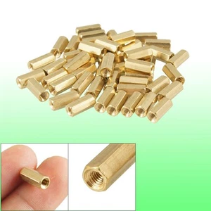 50 Pcs 3mm Female Screw Hexagonal Stand Off Spacers 10mm Length - Afbeelding 1 van 1