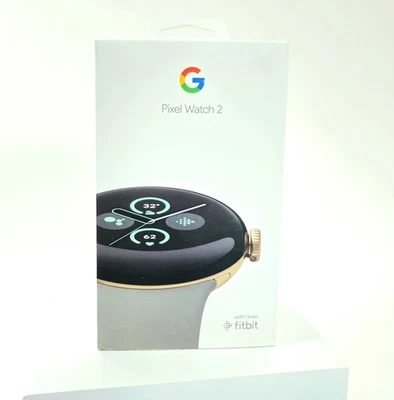 Google Pixel часы 2 41 мм шампанское золотой чехол с оригинальным ремешком - открытая коробка как новый - Изображение 1 из 4