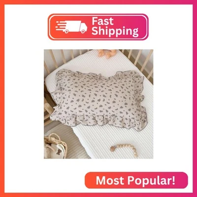 Детская наволочка BuLuTu Blue Orchid Flower с точечным дизайном стандартный размер, 20 дюймов x 2 дюйма - Изображение 1 из 2