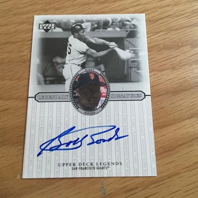 2000 Upper Deck Bobby Bonds Autographed Baseball Card Giants From the Pack! - Image 1 of 2