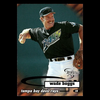 Tarjeta de béisbol Wade Boggs #83 1998 SkyBox Dugout Axcess Tampa Bay Devil Rays MLB Foto 1 de 3