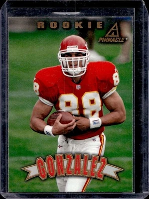 Pinnacle Tony Gonzalez 1997 novato RC #163 Chiefs Foto 1 de 2