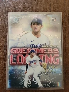 2025 Bowman Chrome - Greatness Loading Roki Sasaki #GL-23 (RC) - Dodgers - Picture 1 of 4