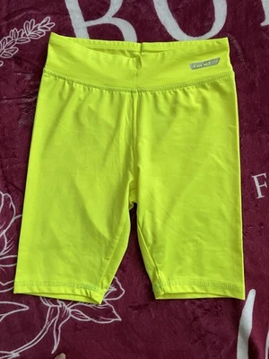 Pantalones cortos de motociclista amarillos traseros para niños talla pequeña Foto 1 de 4