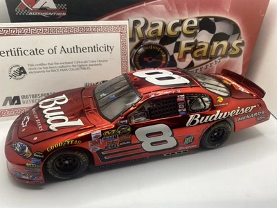 Dale Earnhardt Jr #8 Budweiser Richmond Raced Win 2006 1:24 Color Chrome Diecast - Image 1 of 4