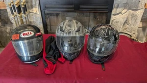 Lote de 3 cascos de moto  - Imagen 1 de 13