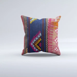 Funda de Cojín Kilim 40x40 cm 16x16 en Funda de Almohada Cuadrada Turca Vintage 41125 - Imagen 1 de 5